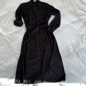 HALSTON HÉRITAGE midi shirtdress, size M